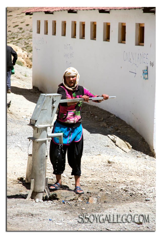 _en ruta.Bomba de agua