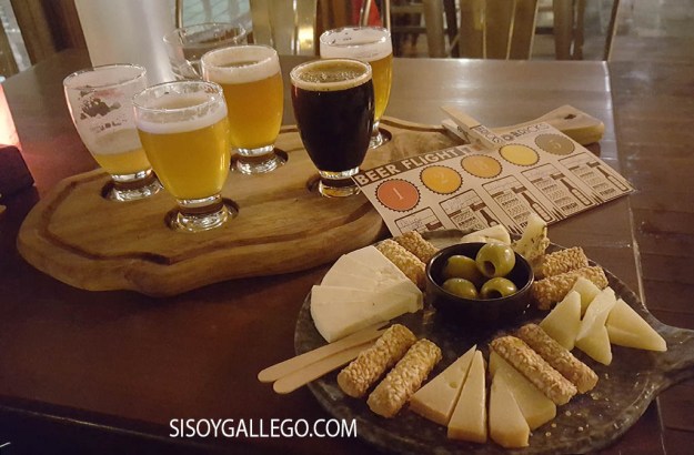 Degustacion cerveza y queso.